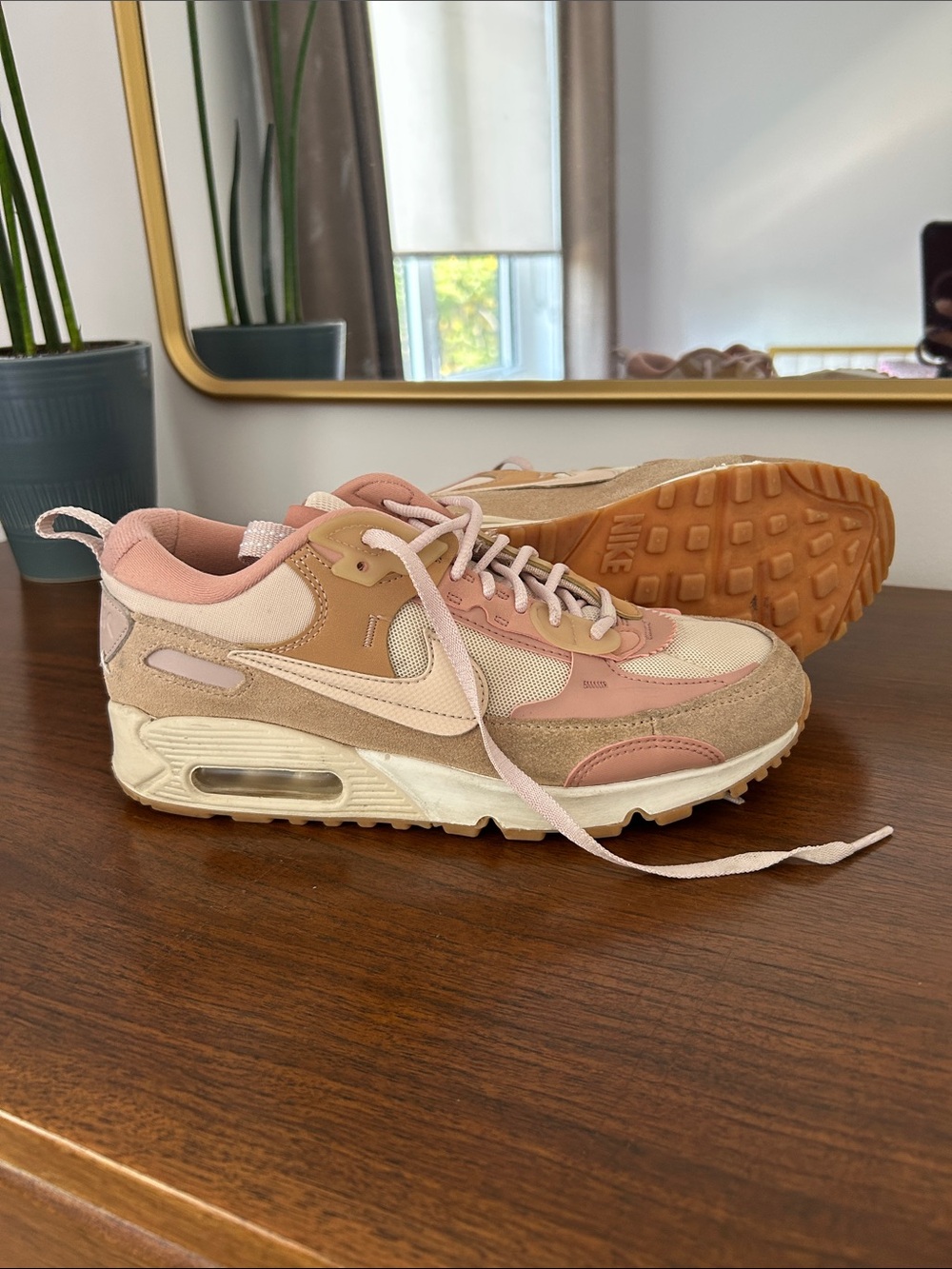 Nike Neutral Pink & Beige Women's Casual Sneakers